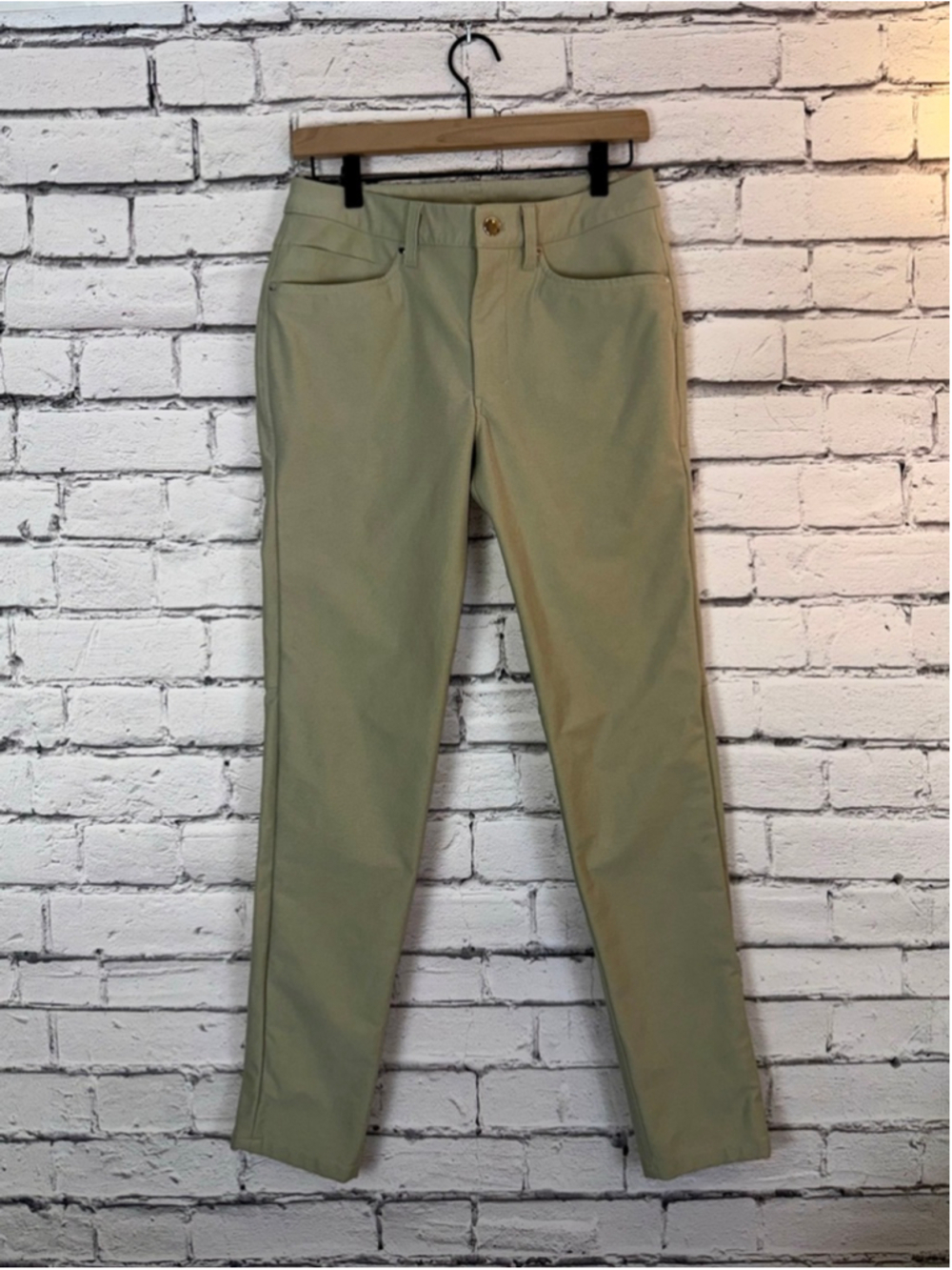 Men's Lululemon ABC Pants size 28x30 Beige Tan Slim Leg Pants Size 28x30
